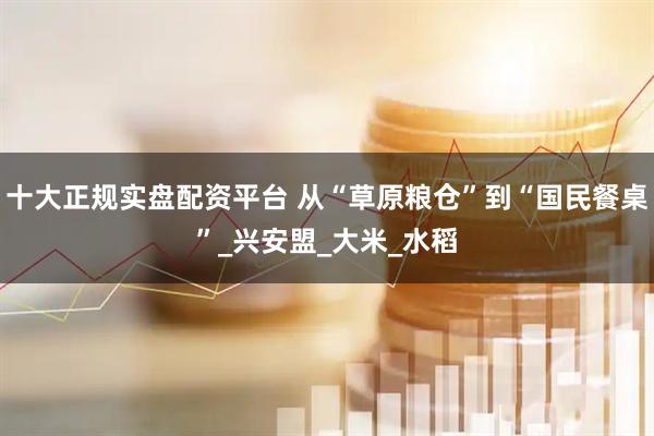 十大正规实盘配资平台 从“草原粮仓”到“国民餐桌”_兴安盟_大米_水稻